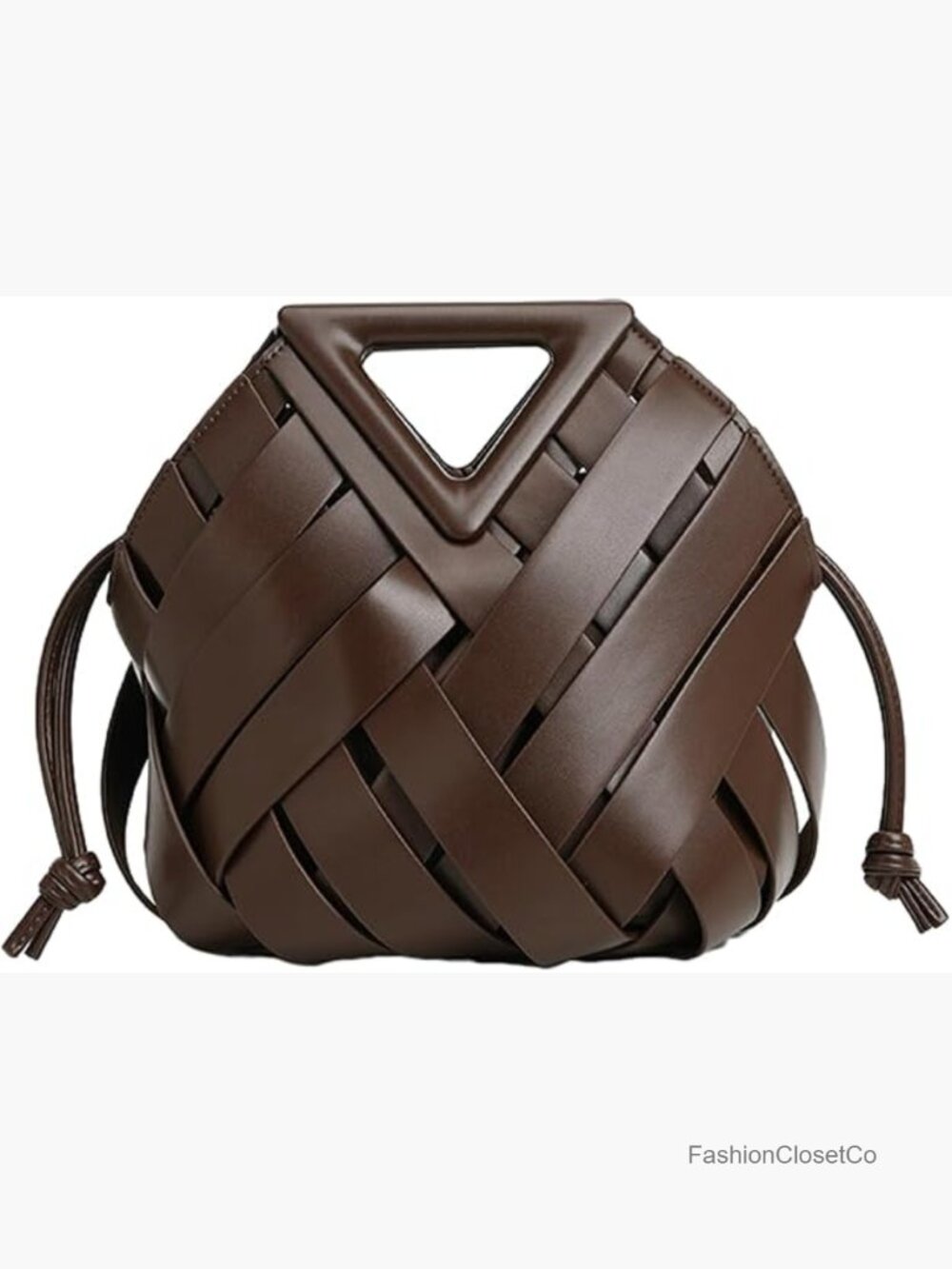 Vegan Leather Woven Clutch Crossbody Shoulder Bag Cute Top Handle Handbag